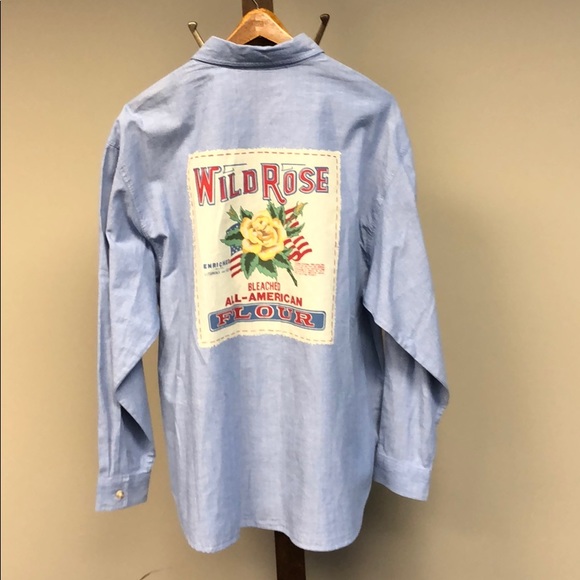 Vintage Susan Bristol  button down shirt size L - Picture 3 of 5